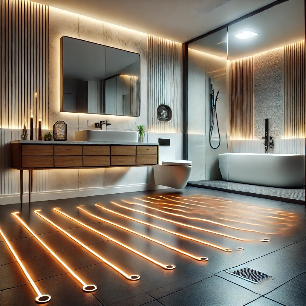 Beautiful view of High End Bathroom Heating Systems