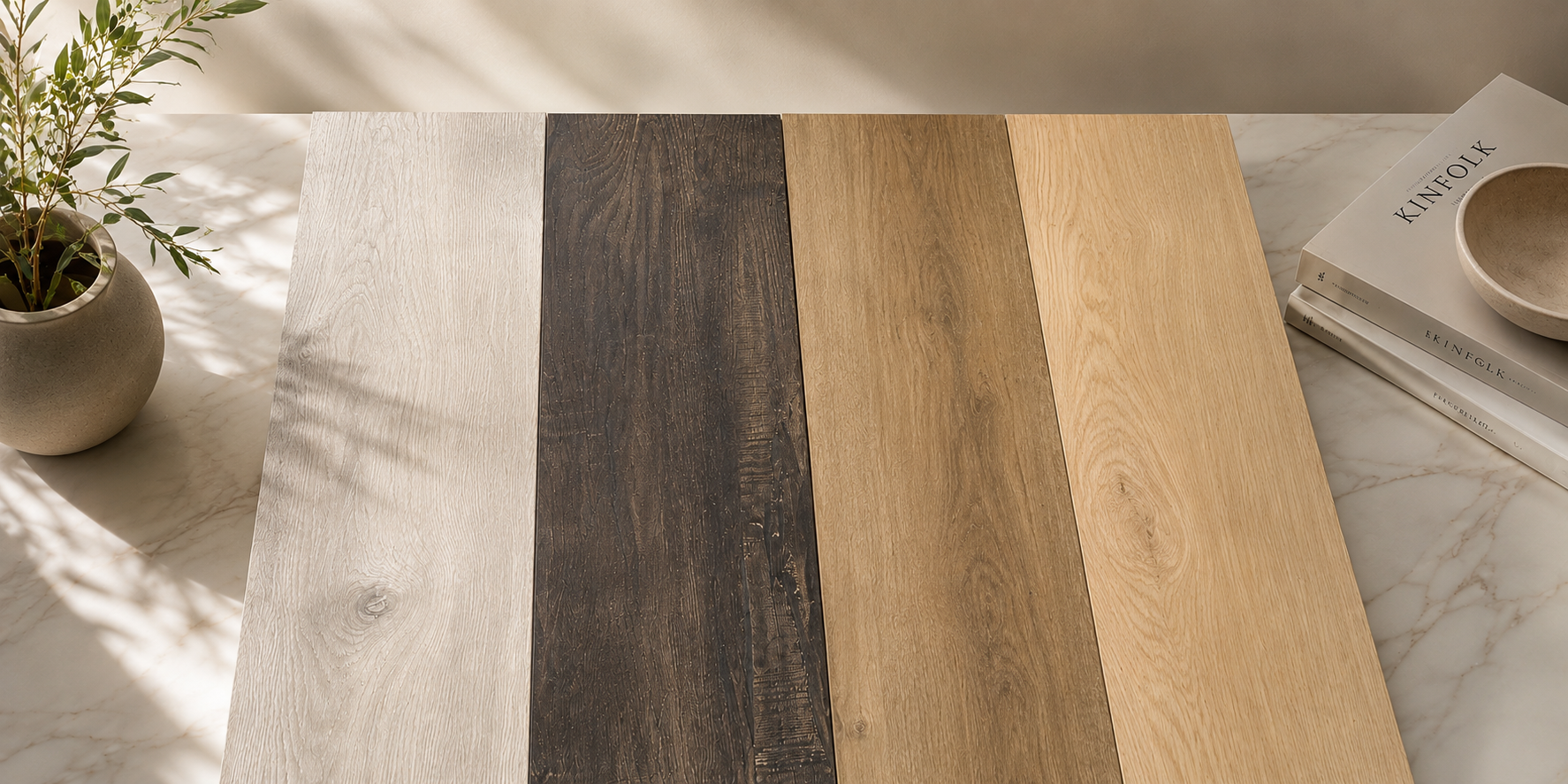 Laminate Flooring Collection 8x48 in 14mm 4 Colors