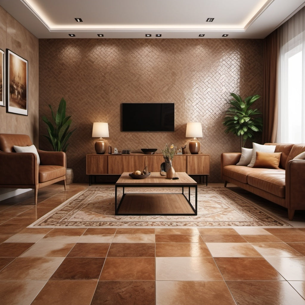 Living room tiles.