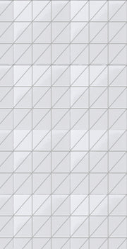 Triangle/Carré en Porcelaine Blanc Brillant 278x278mm