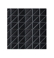 Ceramic Triangle/Squares Black Glossy 278x278mm 11x11 in