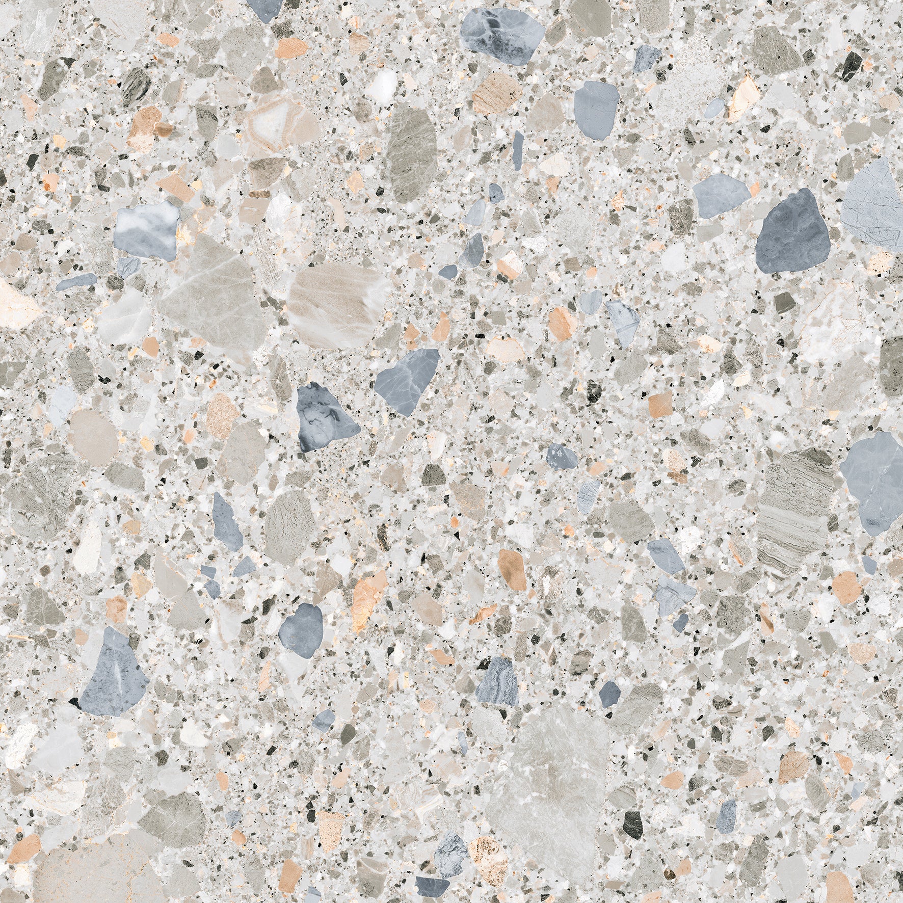 Porcelain Tile Natural Stone Style Gre Pietra Multi Matte 24x24 in 15.50 SF Box 24x24 in