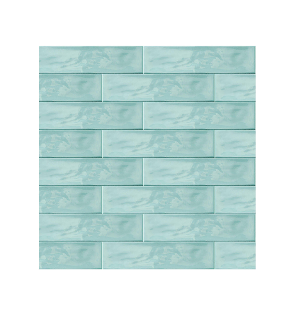Ceramic Tile Mayolica Turquesa Polished 3x12 in 6.35 SF Box 3x12 in TURQUESA Glossy