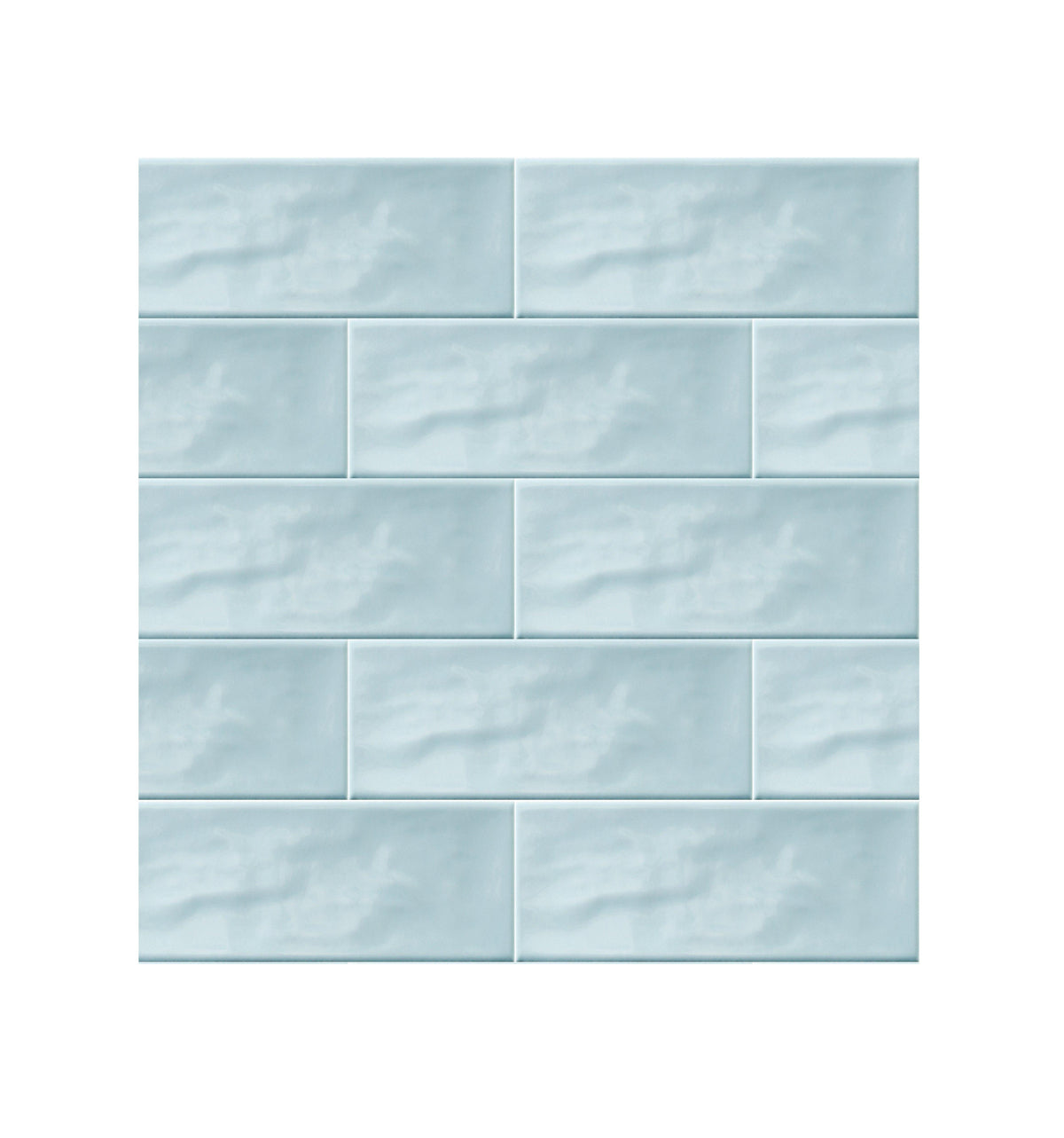Ceramic Tile Mayolica Celeste Polished 3x12 in 6.35 SF Box 3x12 in CELESTE Glossy