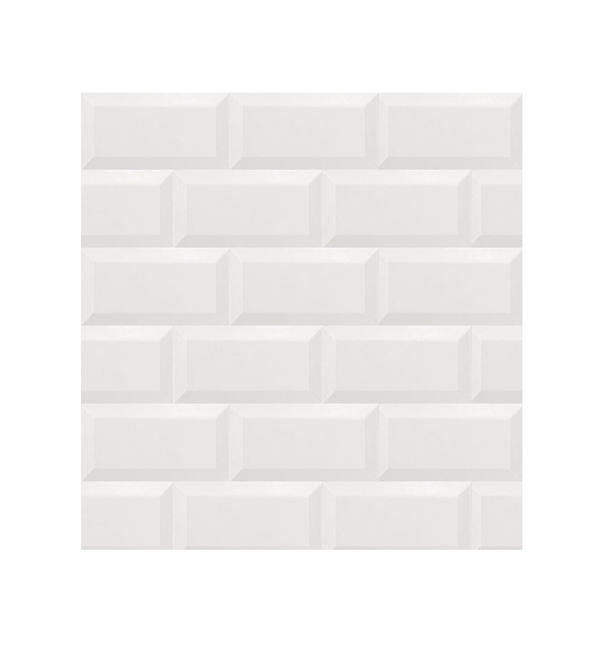 Ceramic Tile Subway White Matte 3x6 in 5.50 SF Box 3x6 in BCO.MATE MATTE