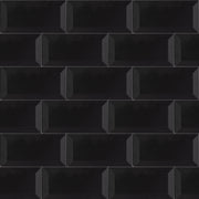 Ceramic Tile Subway Black Matte 3x6 in 5.50 SF Box