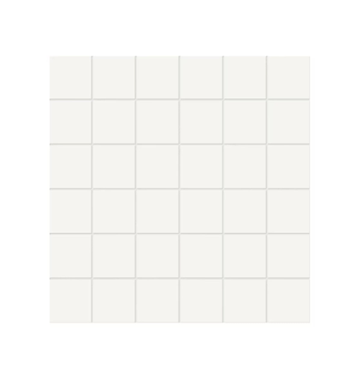 Ceramic Tile Soho Canvas White Glazed Matte Mosaic 2x2 in 9.90 SF Box 2x2 in
