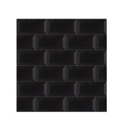 Ceramic Tile Mayolica Negro Matte 3x12 in 6.35 SF Box 3x12 in NEGRO MATTE