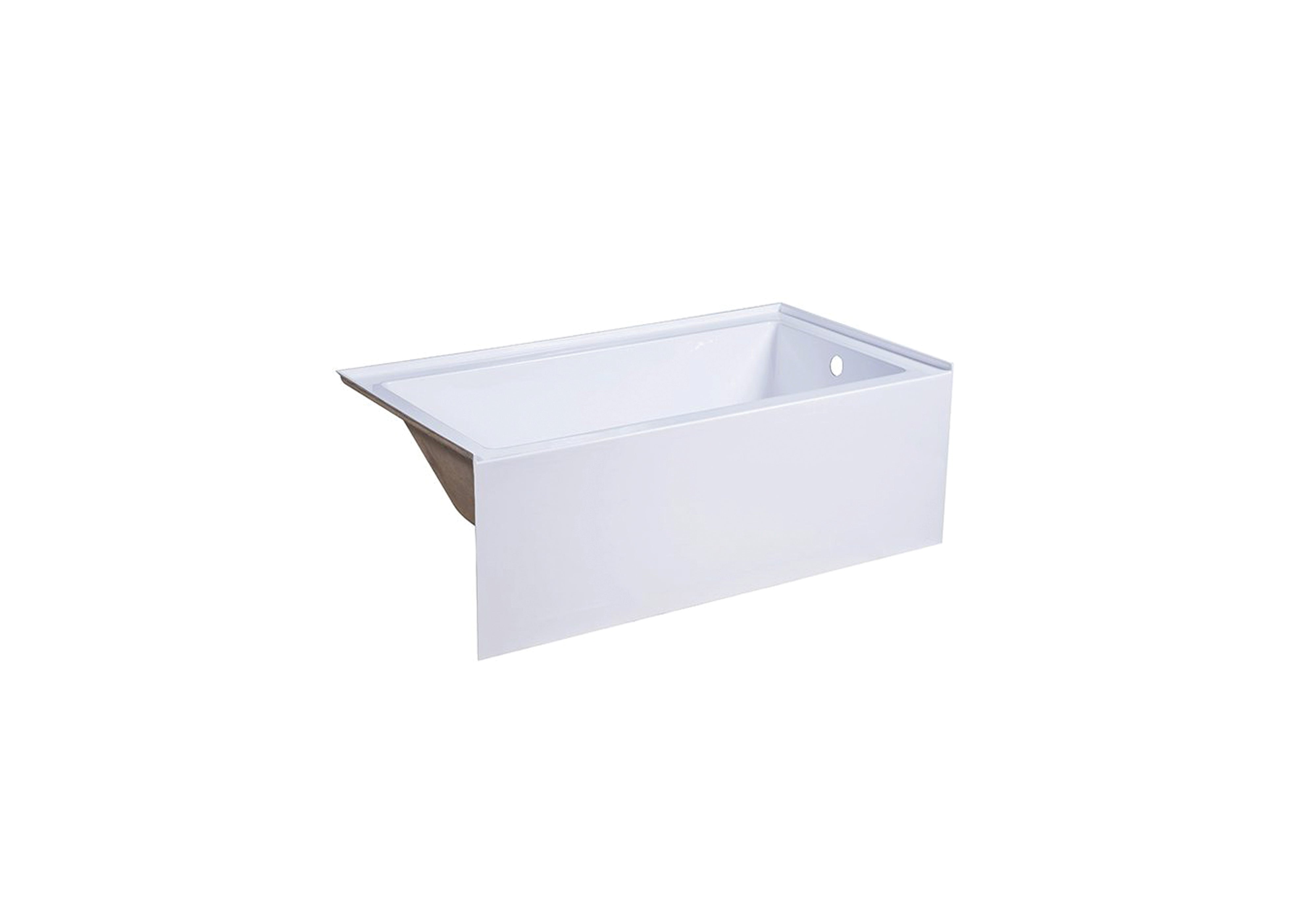 Alcove Bathtub Right Drain 60 × 32 × 21 ⅝ in. 3 Wall
