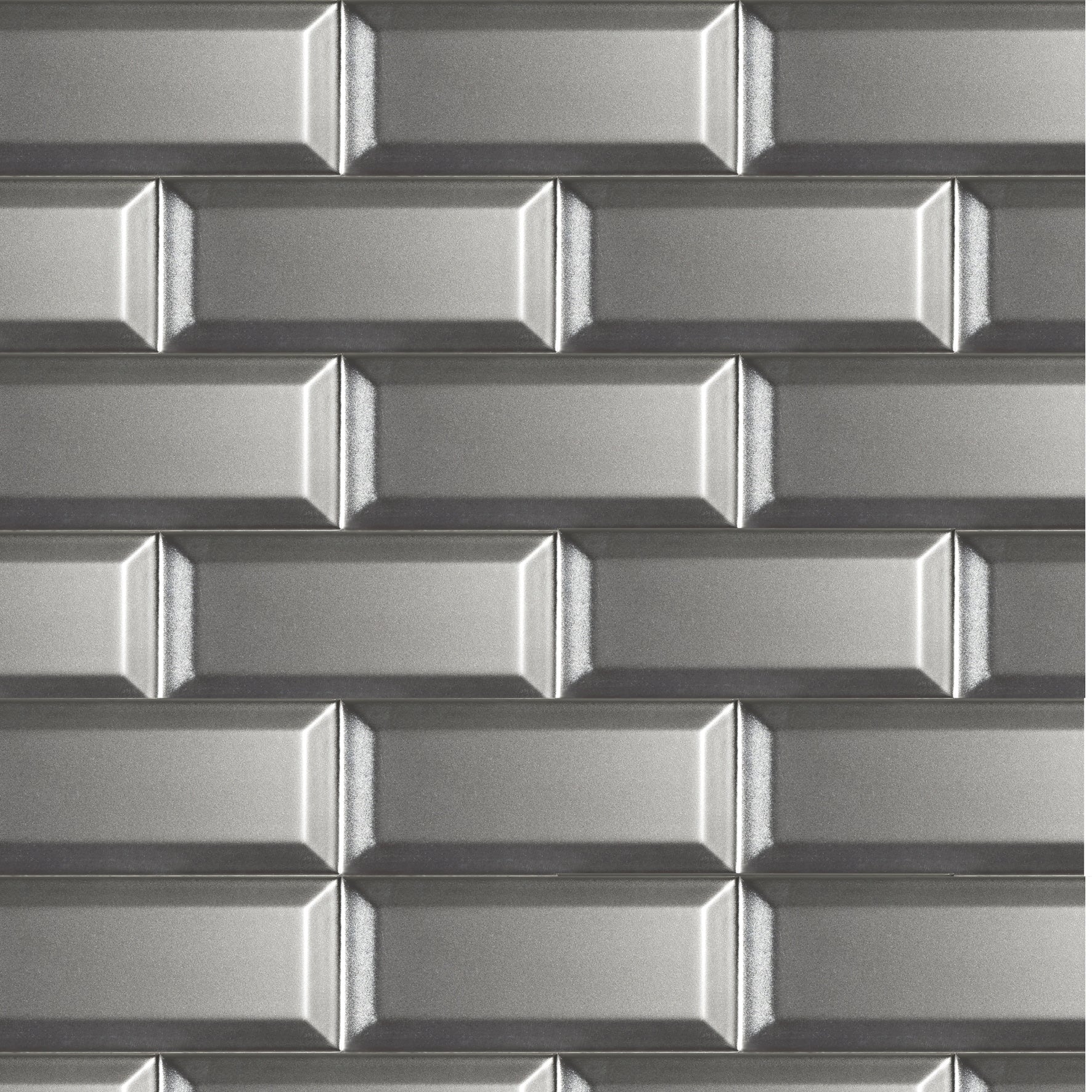 Ceramic Tile Subway Plata Matte 3x6 in 5.50 SF Box