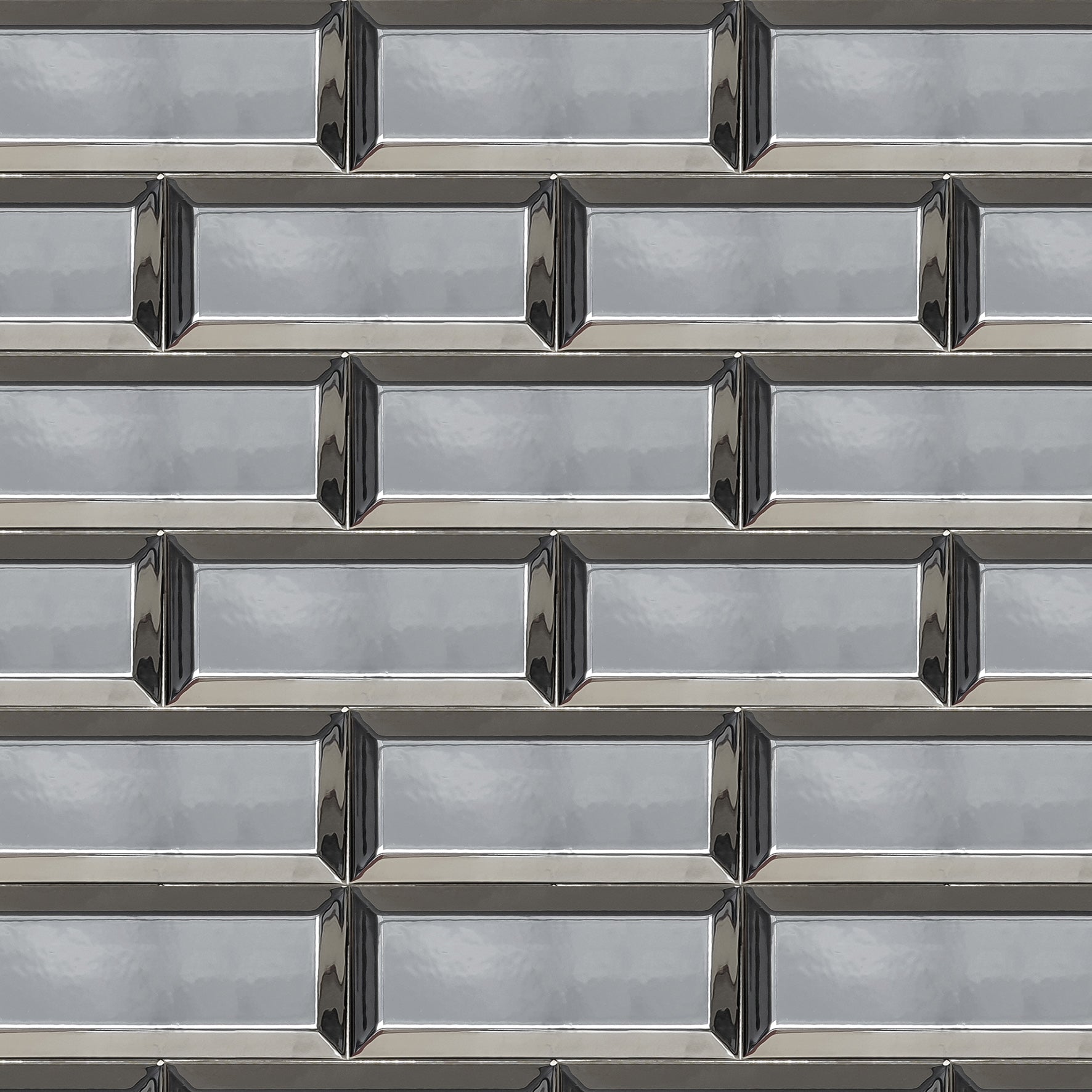 Ceramic Tile Subway Plata Polished 3x6 in 5.50 SF Box