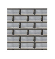 Ceramic Tile Subway Plata Polished 3x6 in 5.50 SF Box 3x6 in PLATA GLOSSY