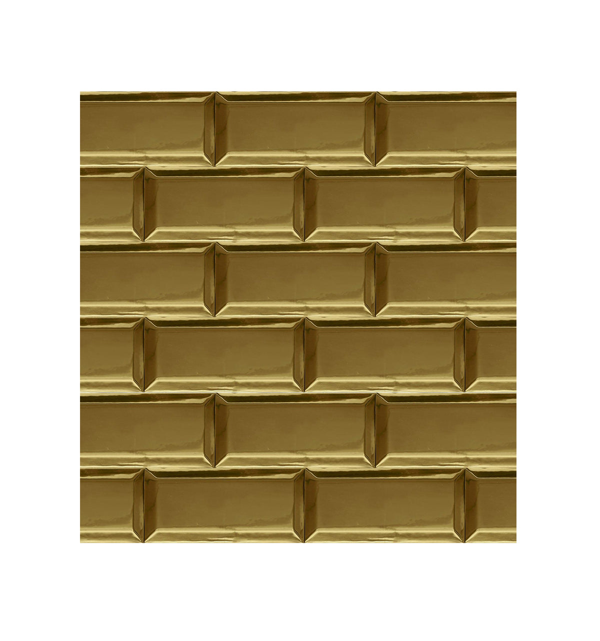 Ceramic Tile Subway Gold Polished 3x6 in 5.50 SF Box