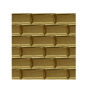 Ceramic Tile Subway Gold Polished 3x6 in 5.50 SF Box