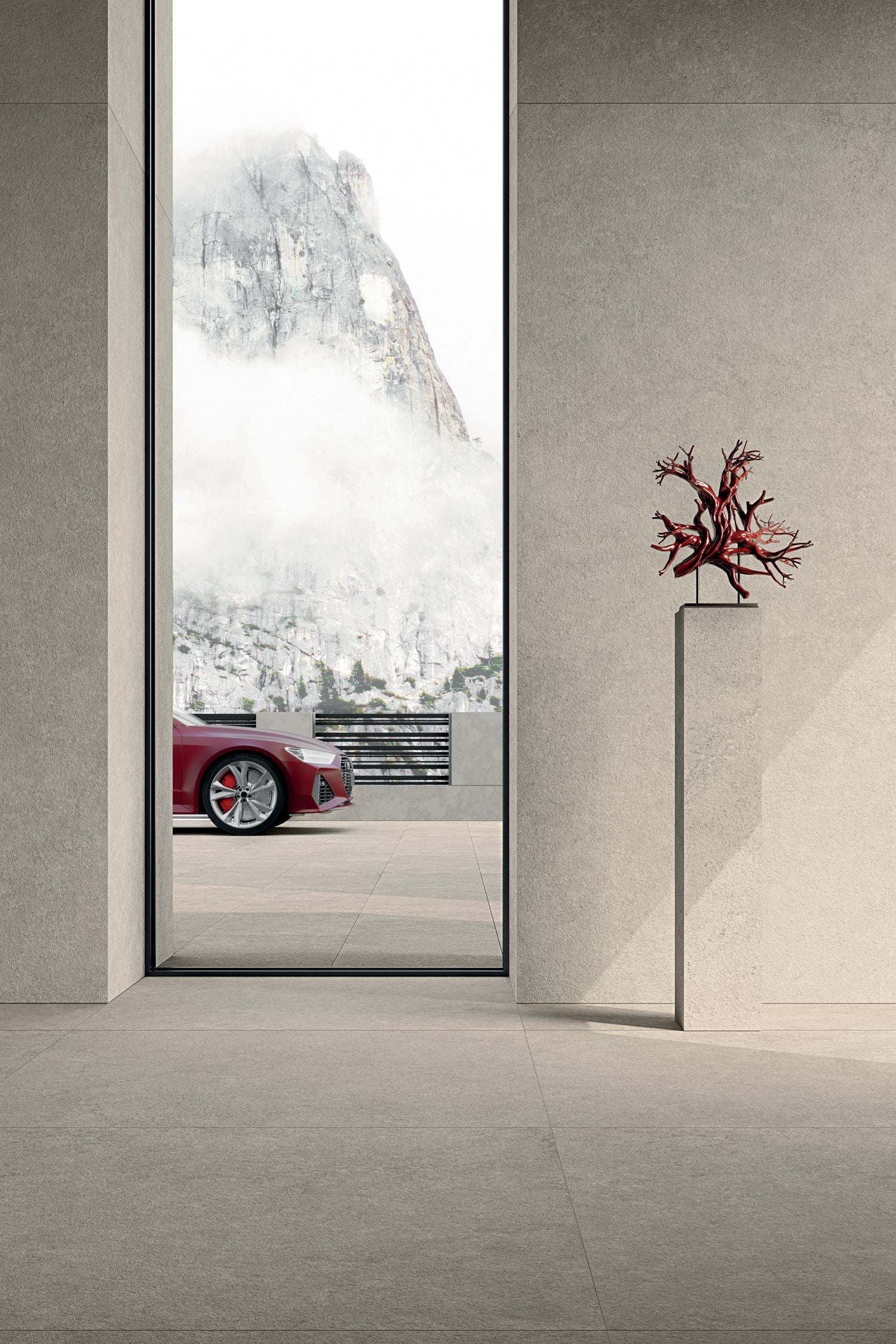 Tuile en céramique porcelaine CHISELED - Collection PURA disponible en 1 format, 4 couleurs et 1 finition.