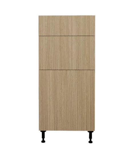 Armoire de cuisine bas 3 tiroirs beauté naturelle 18 L x 34-3/4 H x 24 P po.