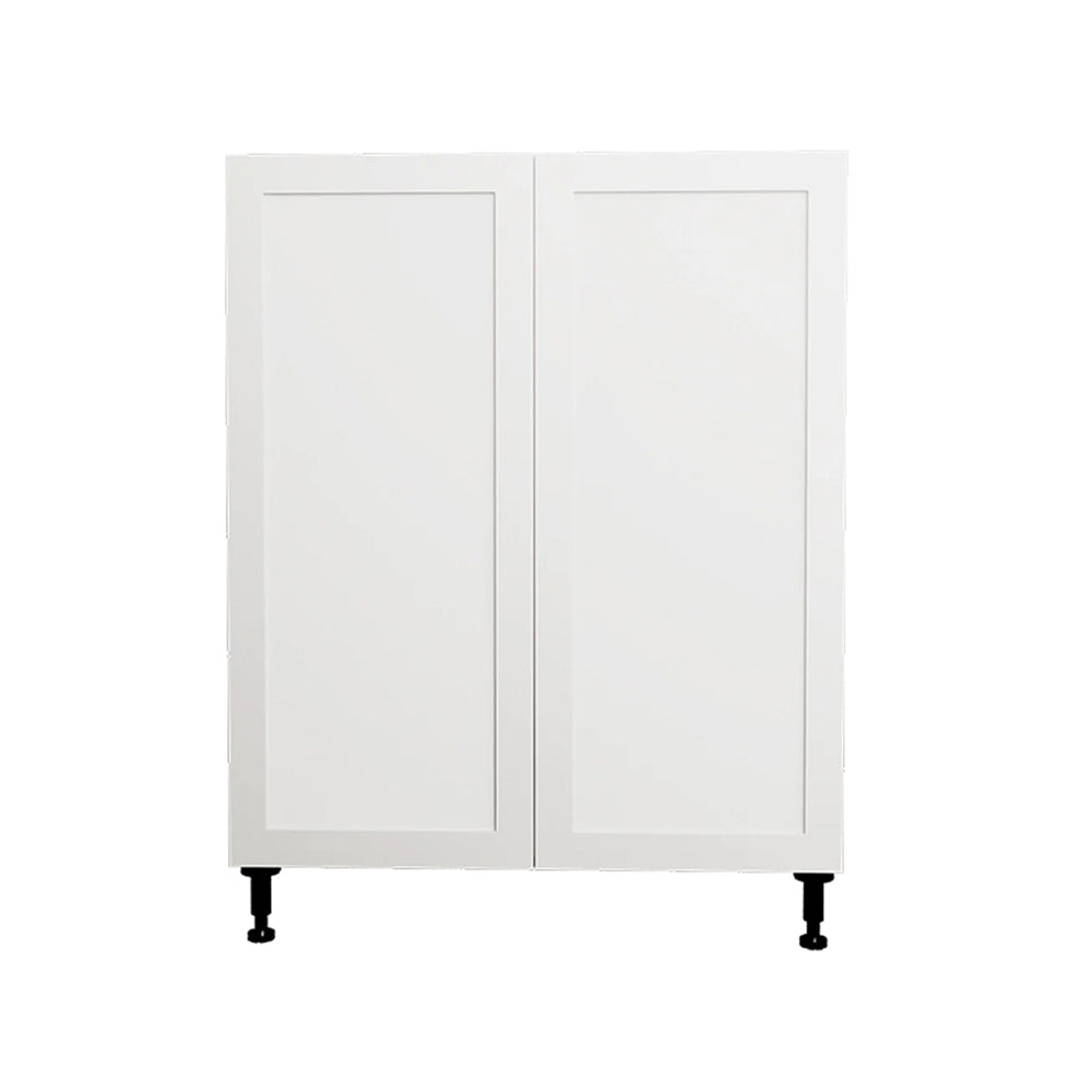 30 L x 34 3/4 H x 24" Shaker White Base Kitchen Cabinet 2 Doors
