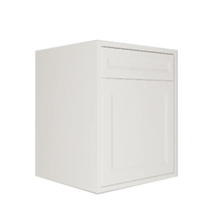 Vanité 24 po suspendu 1 tiroir shaker blanc avec comptoir 