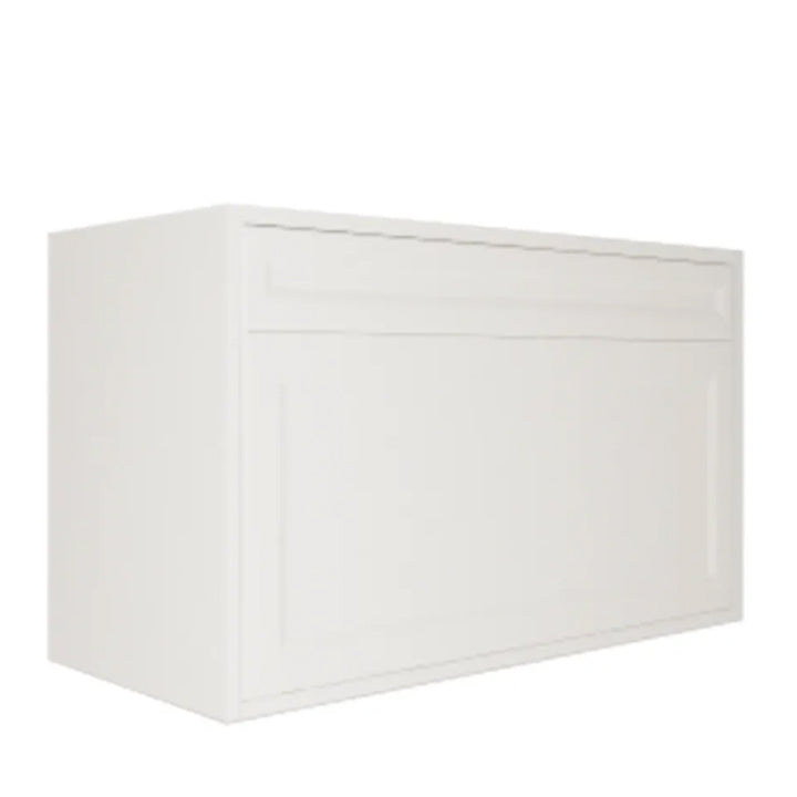 Vanité 36 po. suspendu 1 tiroir shaker blanc avec comptoir