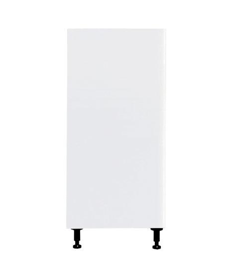 18 L x 34 3/4 H x 24 P" Glossy White Kitchen Base Cabinet 1 Door Unit