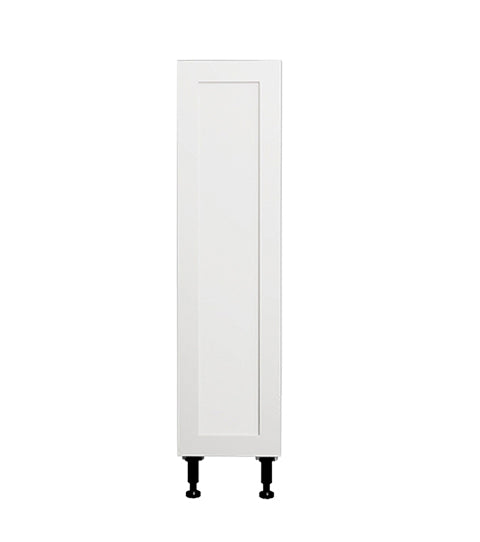 9 L x 34 3/4 H x 24 P" Shaker White Base Kitchen Cabinet 1 Door