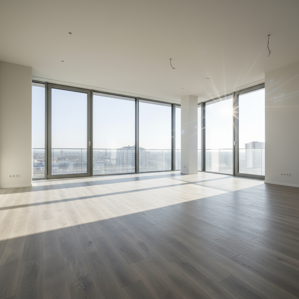 Revêtement de sol en vinyle gris 7 mm avec membrane incluse, boîte de 16,91 pi²