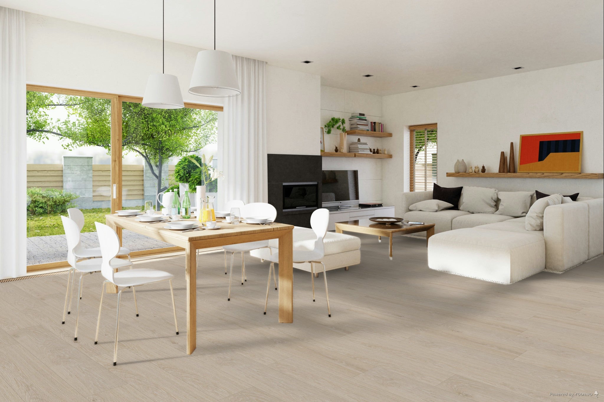 Laminate Flooring 12mm Water Resistant Alpine Denali Natural 20.18 SF Box