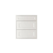 Shaker White Vanity 24 in. Suspended 2 Drawers with Countertop