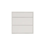 Glossy White Vanity 24 in. Suspended 2 Drawers with Countertop