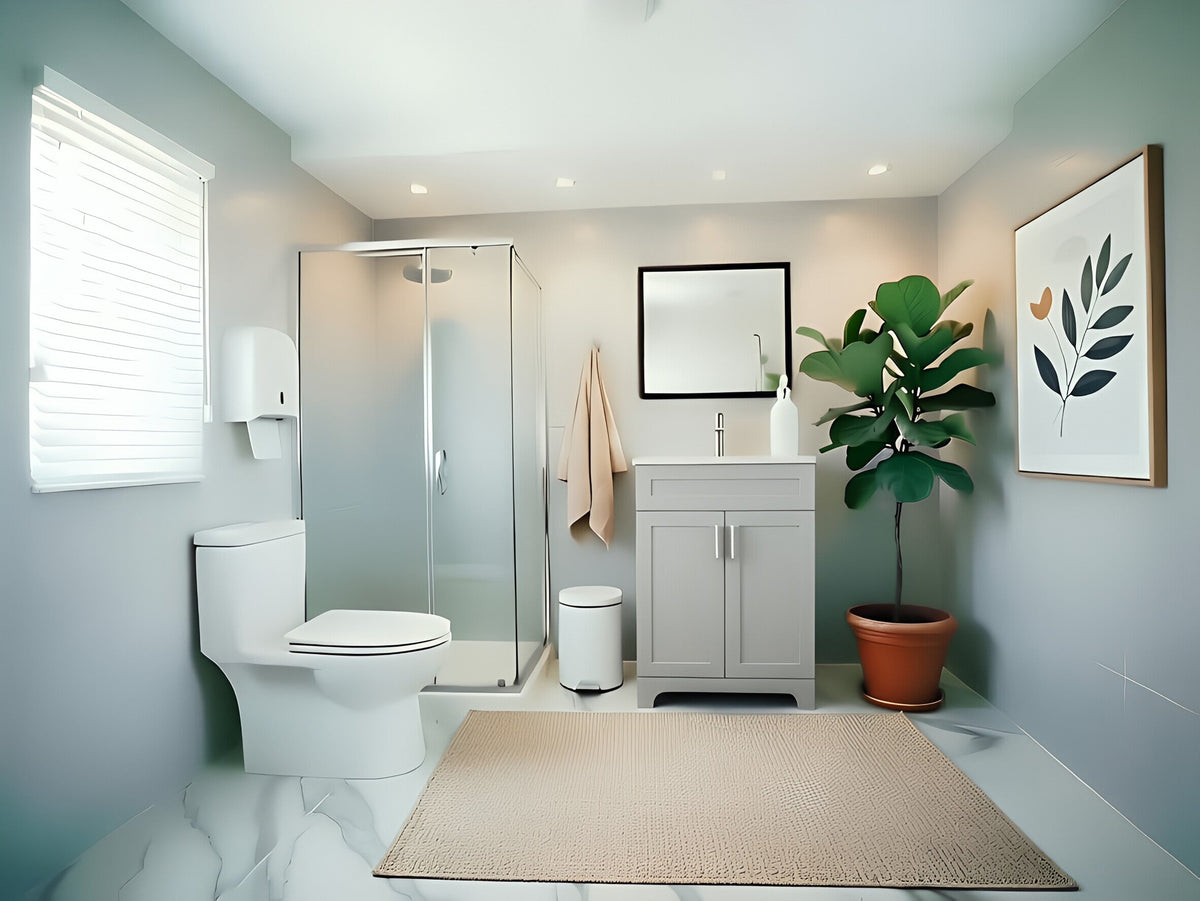Vanity 24 in 2 Doors With Countertop 3 Colors