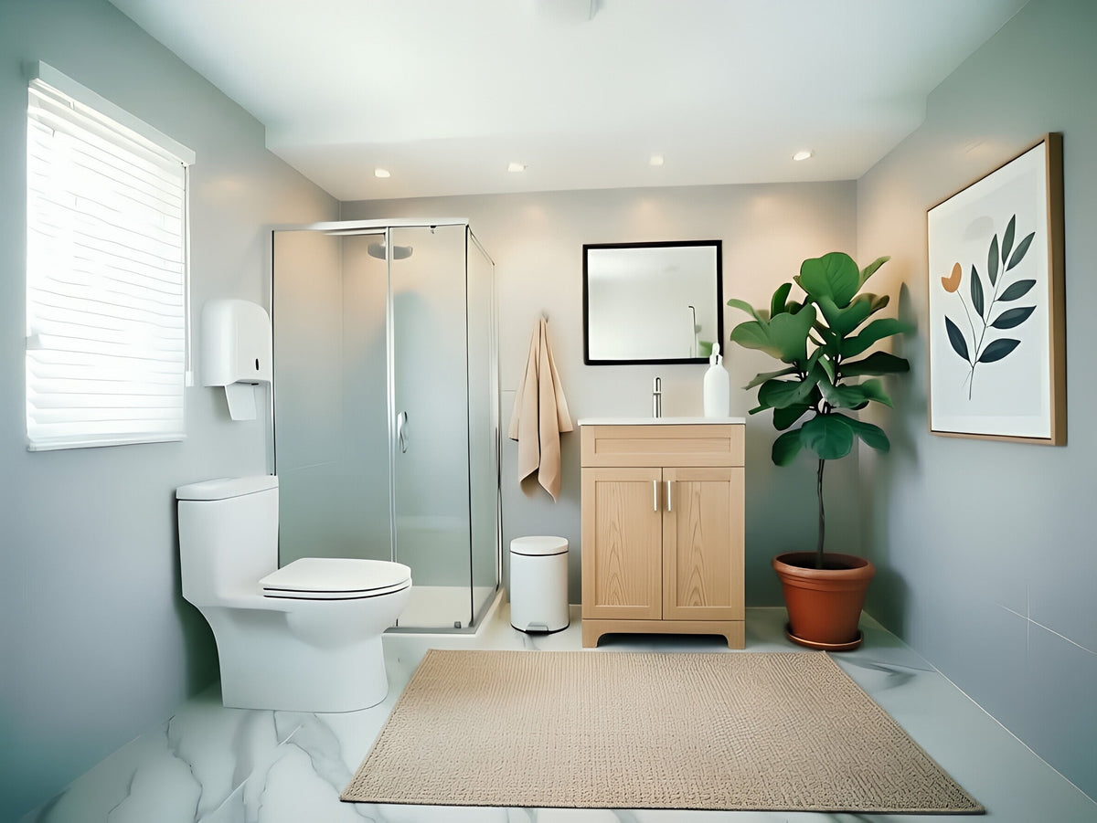 Vanity 24 in 2 Doors With Countertop 3 Colors