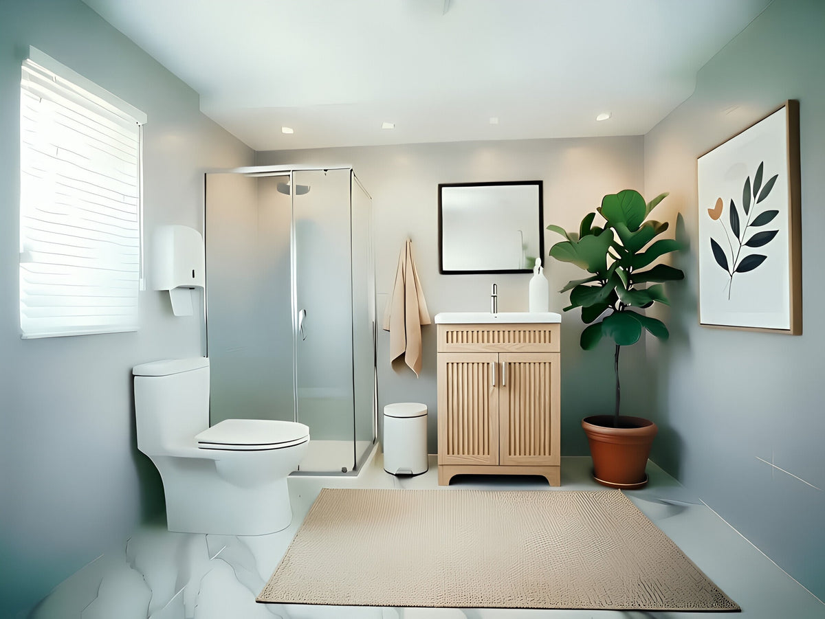 Vanity 24 in Natural 2 Doors With Countertop.