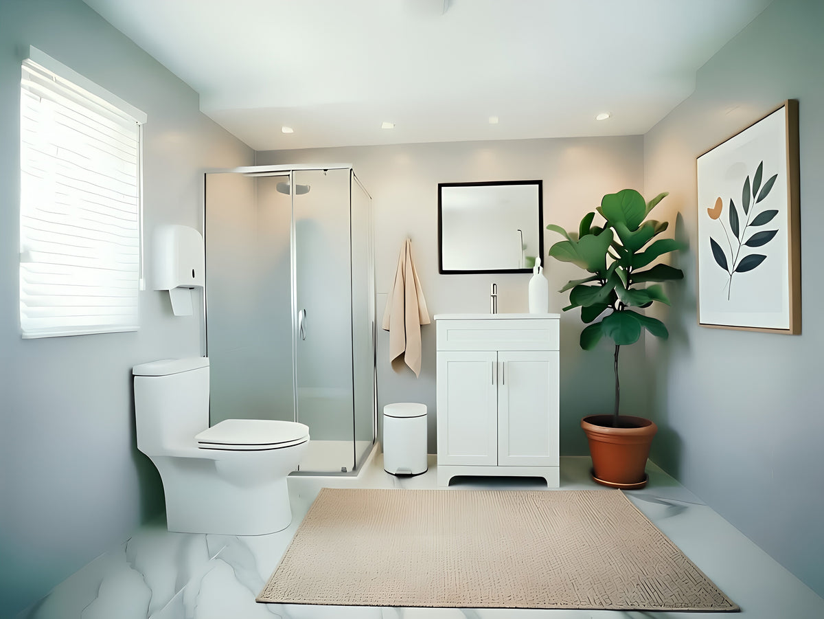 Vanity 24 in 2 Doors With Countertop 3 Colors