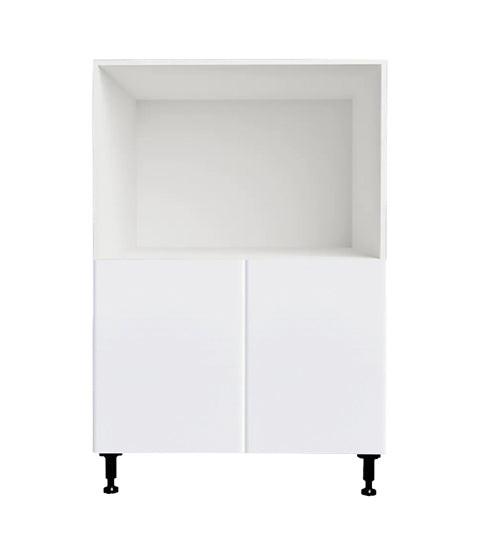 Armoire de cuisine bas micro-ondes blanc laqué 24 L x 34-3/4 H x 24 po