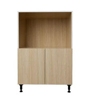 24 L x 34-3/4 H x 24 P" Natural Beauty Kitchen Base Cabinet Microwave