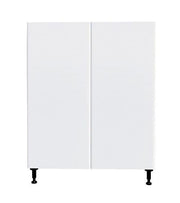 30 L x 34 3/4 H x 24" Glossy White Kitchen Base Cabinet 2 Doors Unit
