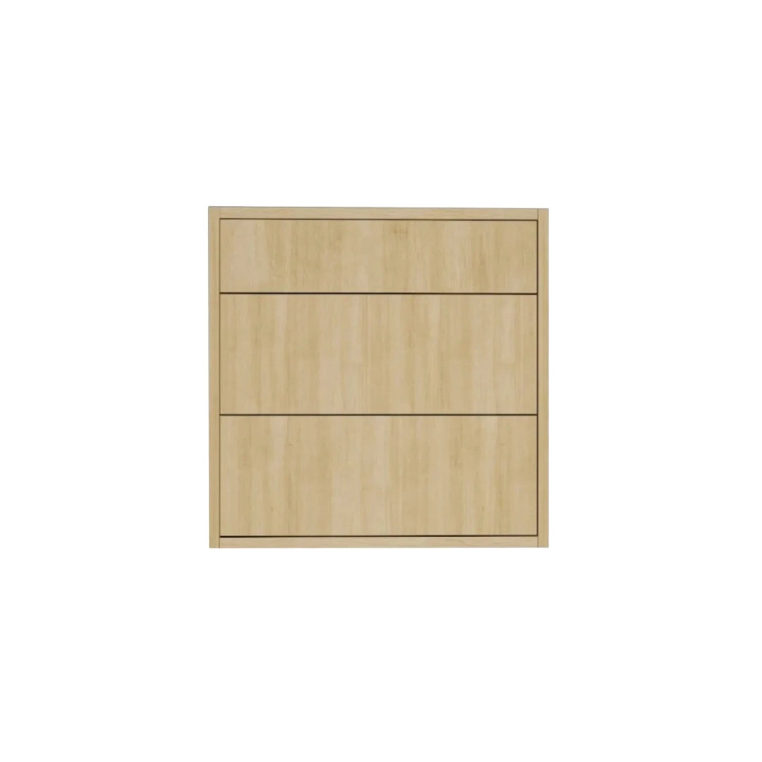 Natural Beauty Vanity 24 in. Suspended 2 Drawers with Countertop