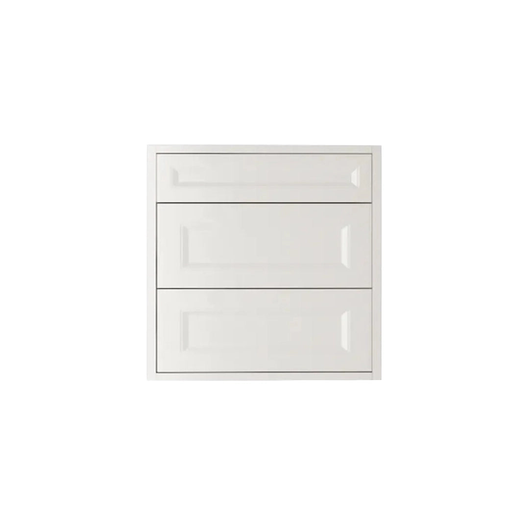 Shaker White Vanity 24 in. Suspended 2 Drawers with Countertop