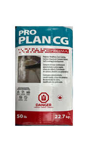 Proma ProPlan CG50 LB / 22.7 KG composé de sous revêtement autonivelant a prise rapide, modifié aux polymères 50 lb - 22,7kg