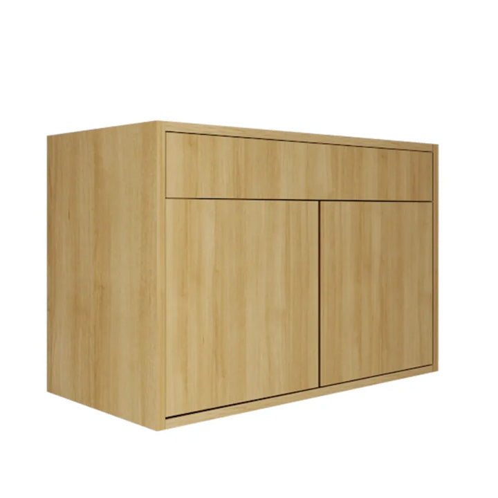 Vanité 36 po. Suspendu 2 portes beauté naturelle avec comptoir