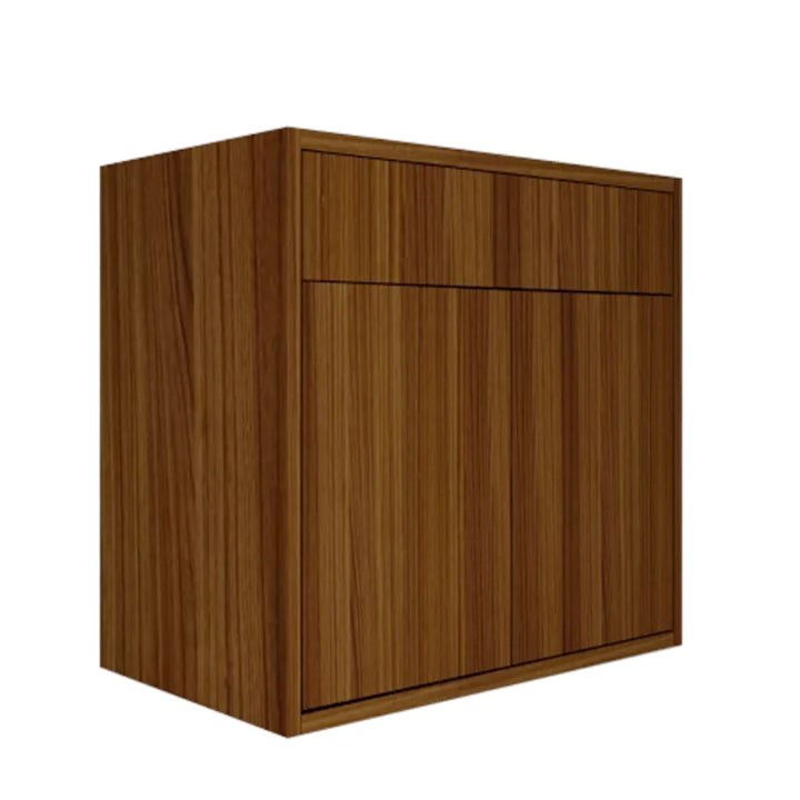 Vanité 24 po. Suspendu 2 portes cannelle chaude avec comptoir 