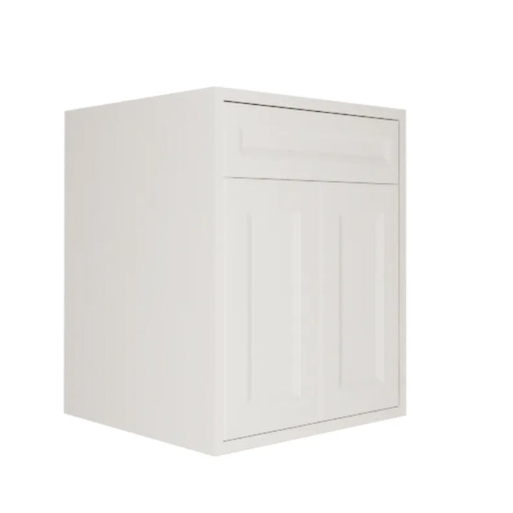 Shaker White Vanity 30 in. Suspended 2 Doors with Countertop