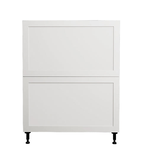 Armoire de cuisine bas 2 tiroirs shaker blanc 30 L x 34-3/4 H x 24 po.