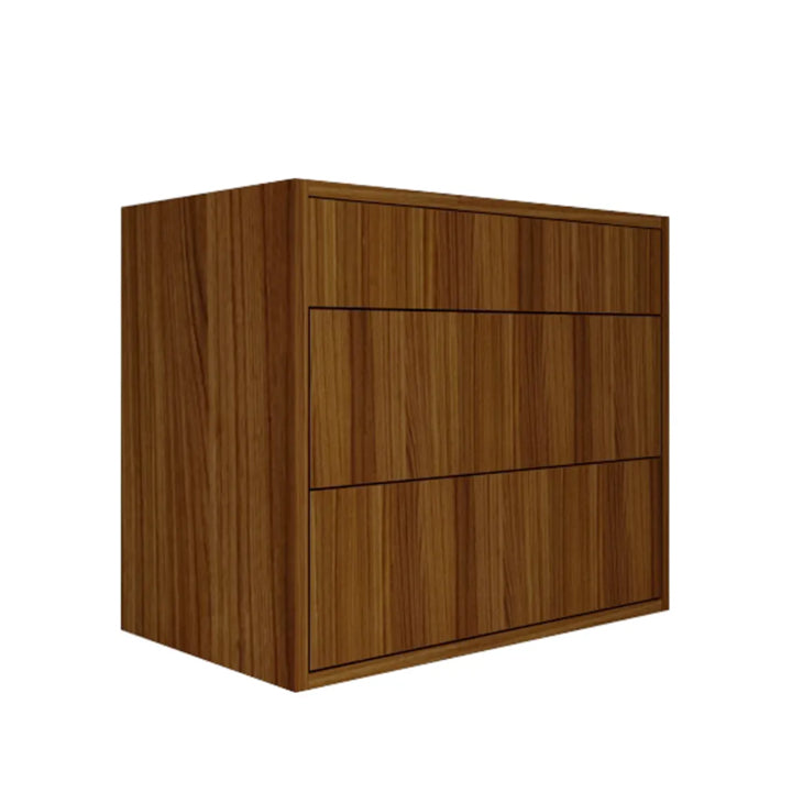 Hot Cinnamon Vanity 30 in. Suspended 2 Drawers with Countertop