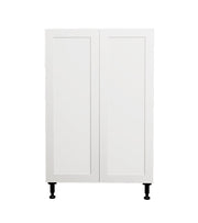 24 L x 34 3/4 H x 24 P" Shaker White Base Kitchen Cabinet 2 Doors