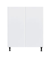 36 L x 34 3/4 H x 24" Glossy White Kitchen Base Cabinet 2 Doors Unit