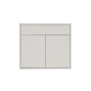 Glossy White Vanity 30 in. Suspended 2 Doors with Countertop