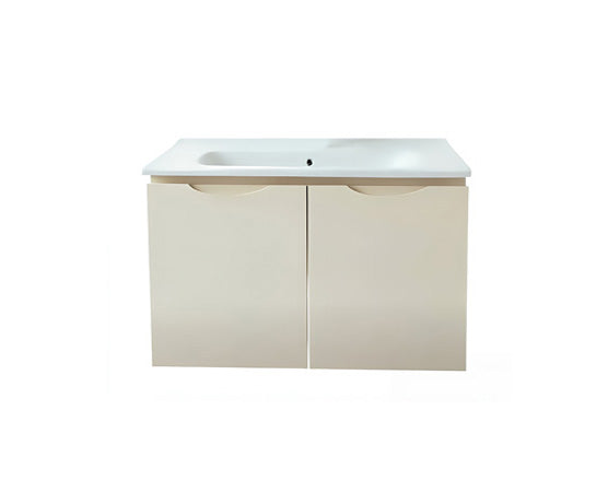 Vanity Suspended 30 in Taupe 2Doors with countertop.
