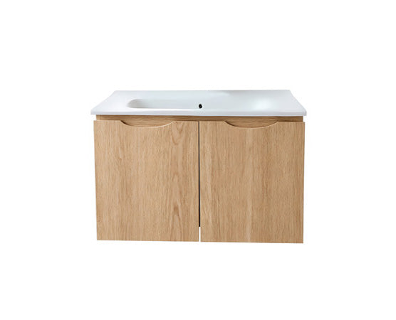 Vanity Suspended 30 in Natural 2Doors with countertop.