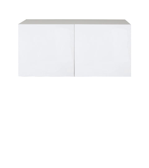 Armoire de cuisine haut de réfrigérateur 2 portes Blanc Laqué 33 L x 20 H x 12 1/2 P po